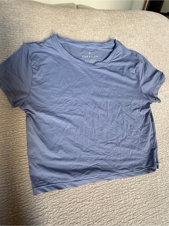 Paragon Fitwear Tops - PARAGON LiteSpeed Short Sleeve Crop Top in Blue Bird size S